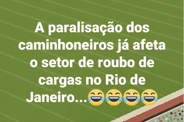 a paralisação dos caminhoneiros já afeta o setor de roubo de cargas no Rio de Janeiro