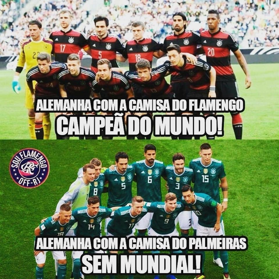 Alemanha com a camisa do Palmeiras: 'não tem Mundial' – #hashtag