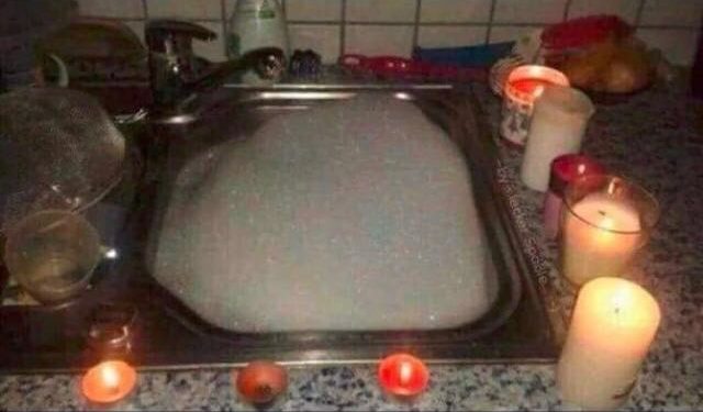 Preparação Dia dos Namorados: Preparei a água, a espuma, tudo tentando ser romântico…