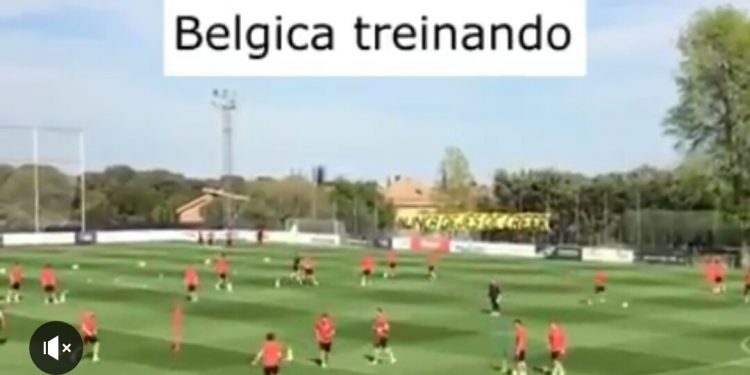 Brasil esticando seus jogadores para jogar contra a Bélgica