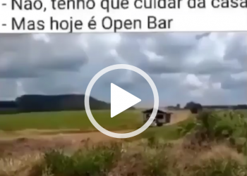 Vamos pra festa hoje? Não, tenho que cuidar da casa.