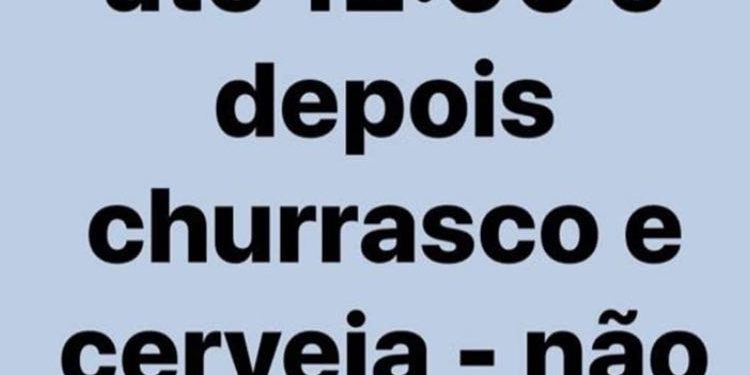 Terça-feira eu não quero nem saber, trabalho até 12:00 e depois churrasco e cerveja. Não vou me prejudicar pelos erros dos outros.
