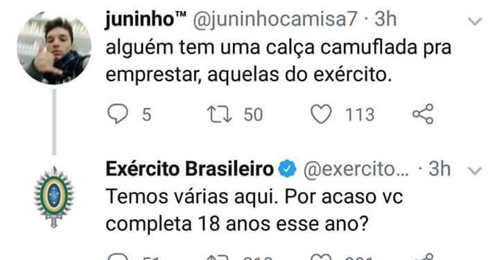 Calça camuflada exercito