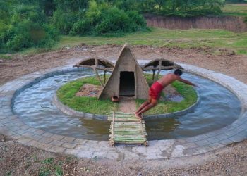 Construindo minha piscina envolta da casa
