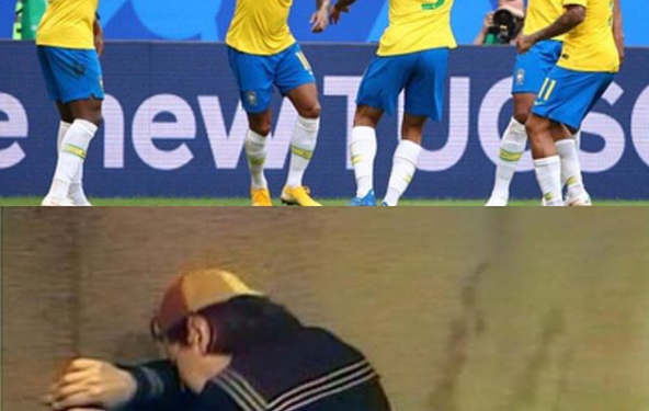 Comemoração de gol de Neymar lembra choro do Kiko, personagem do mexicano 'Chaves'