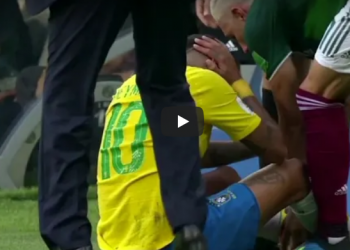 Neymar leva pisão de Layun contra o México