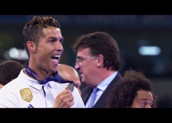 Real Madrid homenageia Cristiano Ronaldo pela sua trajetória no clube.