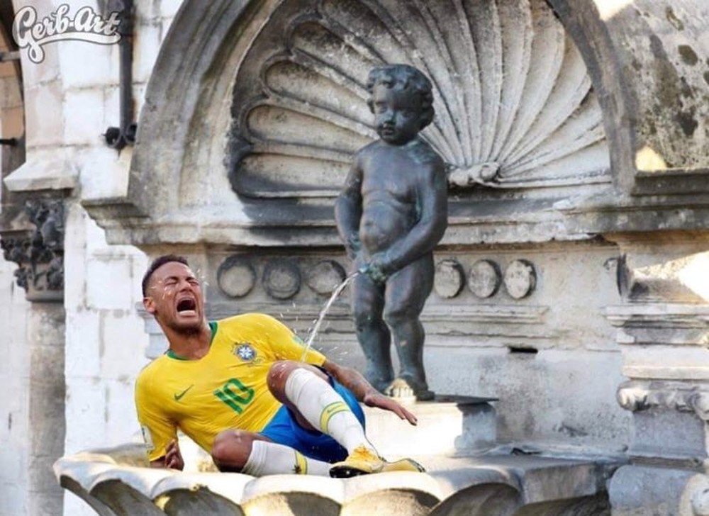 Prefeito de Bruxelas zoa Neymar com montagem em rede social