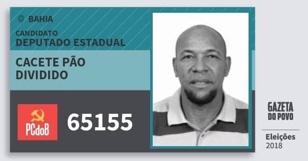 cacete pão dividido