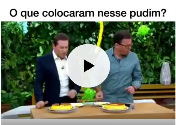 O que colocaram nesse pudim?