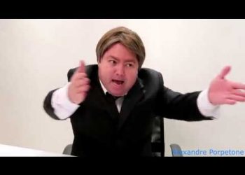 Alexandre Porpetone Imitando Bolsonaro no Jornal Nacional