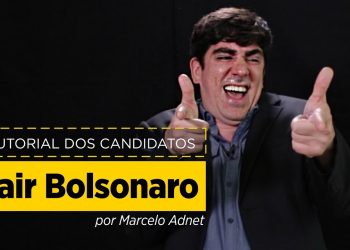 Marcelo Adnet imitando Jair Bolsonaro