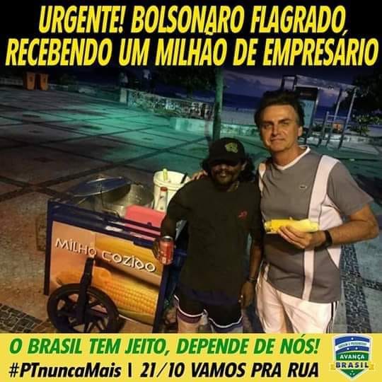 bolsonaro recebendo 1 milhao de empresario