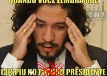 Jean Wyllys lembrando que cuspiu no futuro presidente Bolsonaro
