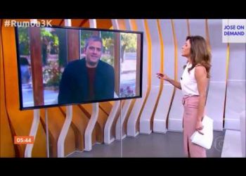 Monalisa Perrone cai em pegadinha e leva susto em telejornal após entrada de repórter