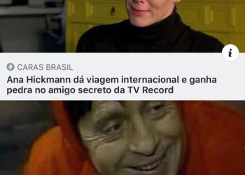 Ana Hickmann dá viagem internacional e ganha uma pedra de amigo secreto na TV Record