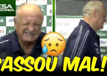 Felipão Peidando? PASSA MAL e ABANDONA coletiva do Palmeiras após empate com Red Bull