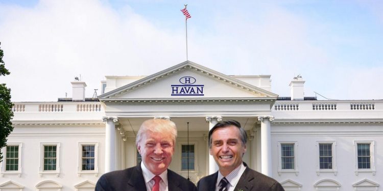 Encontro de Trump com Bolsonaro na Havan