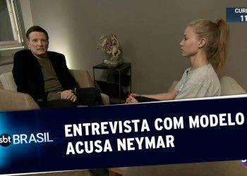 Modelo que acusa Neymar de estupro fala com Roberto Cabrini | SBT Brasil