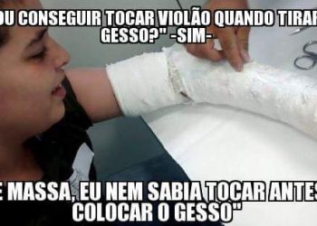Tocar violão depois do gesso?