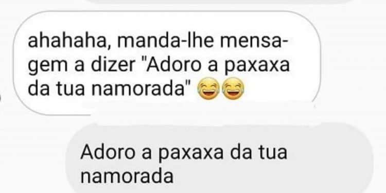 Conversa entre amigos sobre namorada