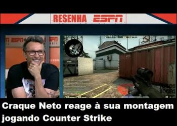 Craque Neto reage à sua montagem jogando Counter Strike