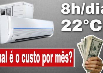 Quanto eu pagaria por mês se usar um AR CONDICIONADO dual inverter por 8h em 22°C ?